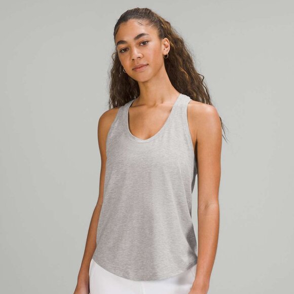 Lululemon Love Tank Top Size 6 - Heathered Core Light Grey - Picture 1 of 5